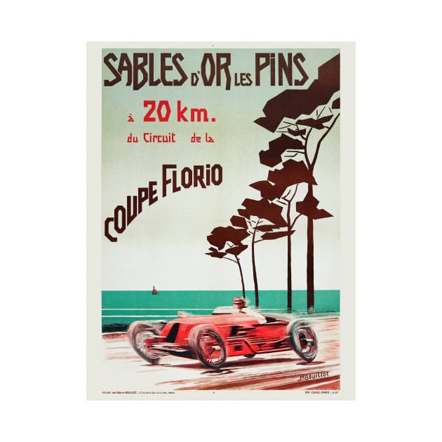 Sables-d'Or-les-Pins France Vintage Poster 1927 by vintagetreasure