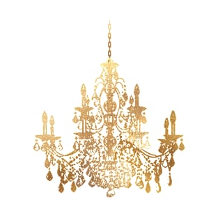 Crystal Chandelier in Faux Gold T-Shirt