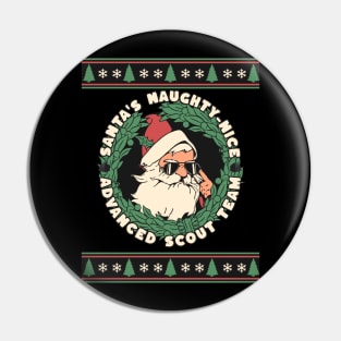 Naughty Nice Advanced Scout Team Pin