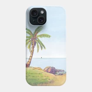 Palm Tree Sketch Phone Case