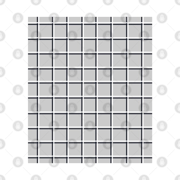 White, Black and Grey Grid by OneThreeSix