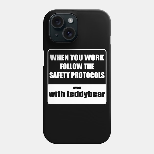 Dangerous teddybear Phone Case by Johka