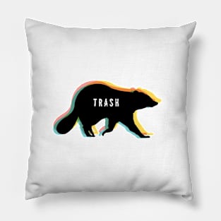 "Raccoon Trash" Pillow