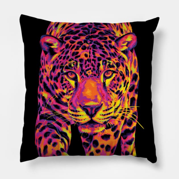 The Hot Jaguar Pillow by polliadesign