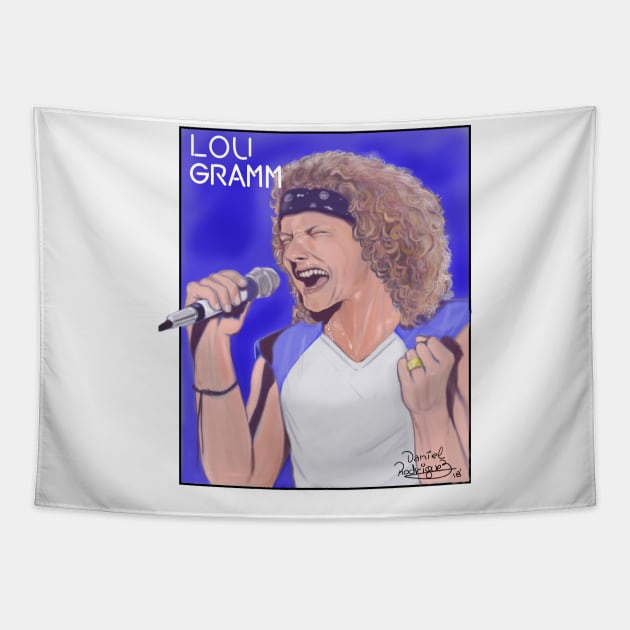 Lou Gramm Tapestry by ArtDanRod