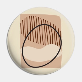 Minimal Modern  Abstract Shape  Warm Tones  Design Pin