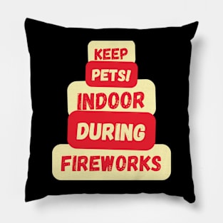 Keep Pets Safe Sticker Pillow