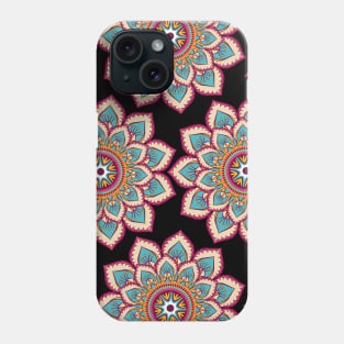 Colorful Lotus Flower Mandala Art Pattern | Floral Mandala Designs | Gift for Women | Gift for Men T-Shirt Phone Case