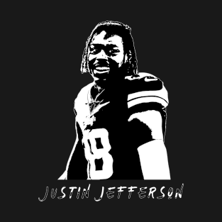 Justin Jefferson bw T-Shirt