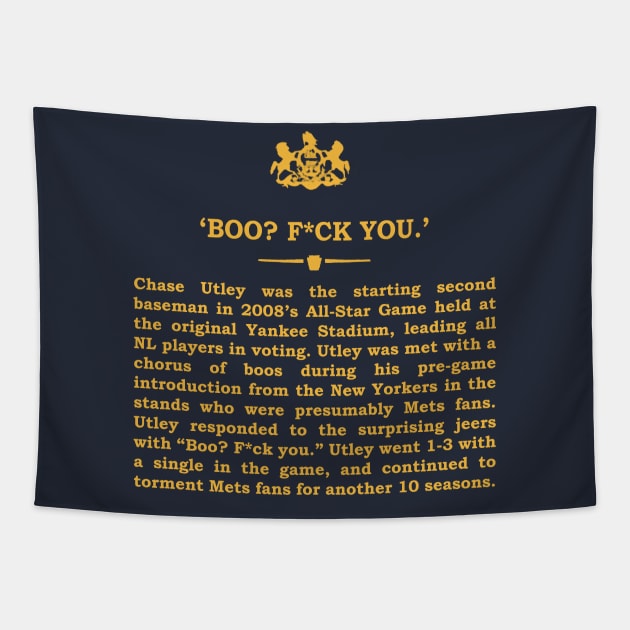 Real Historical Philadelphia - "Boo? F*ck You." Tapestry by OptionaliTEES