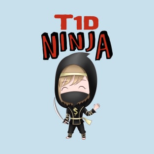 T1D Ninja - Diabetes type 1 Ladies T-Shirt