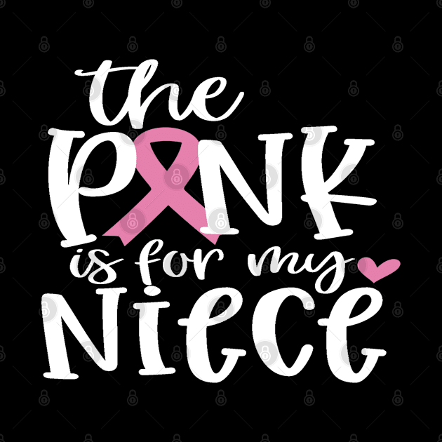 Breast Cancer Patient Gifts, I Dress Pink For My Niece by hugandmug