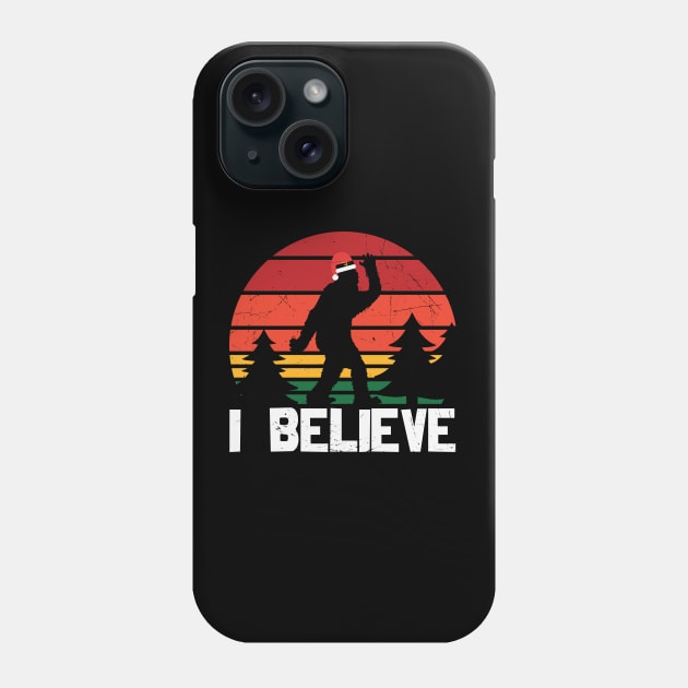 I believe Big Foot Christmas Phone Case by MZeeDesigns