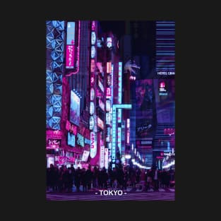 Tokyo Street Neon Synthwave T-Shirt