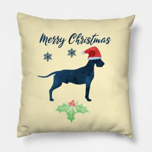 Christmas Dog Art - Great Dane Pillow