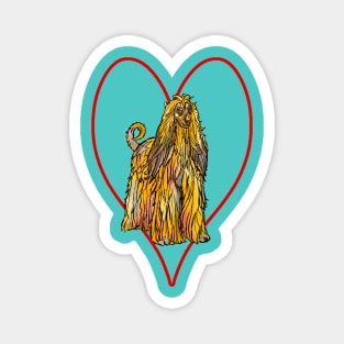 I love Afghan Hound Magnet