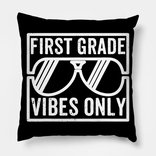 First Grade Shirt For Boys Girls Kids Teacher Pillow by JensAllison