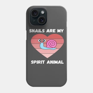 Snails Are Just My Speed My Spirit Animal Slugs Retro Phone Case