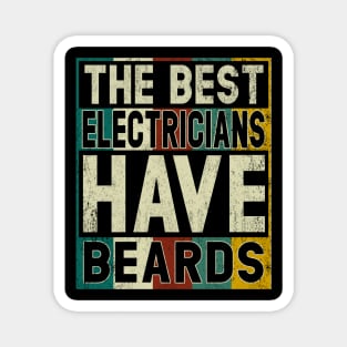 The Best Electricians Have Beards T Shirt Funny Electrician Shirts Funny Gift Fathers Magnet