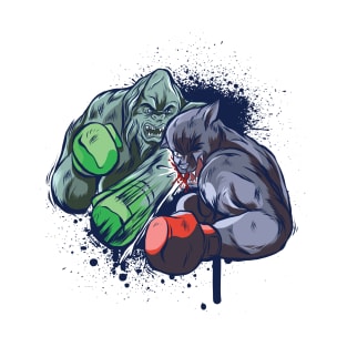 Cool Fantasy Boxing Creatures T-Shirt