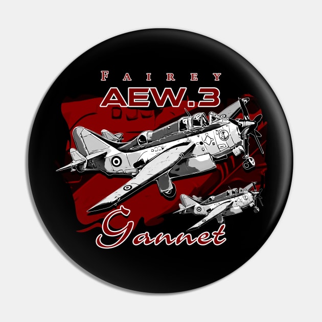 Fairey Gannet anti-submarine vintage Aircraft Pin by aeroloversclothing