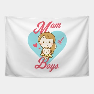 Mom of boys Tapestry