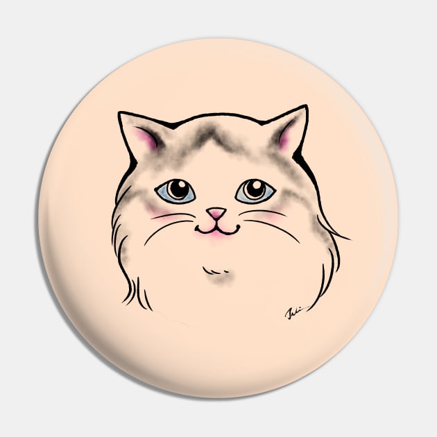 Blue Eyes Cat Prince Pin by juliewu