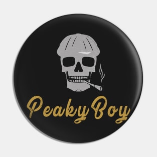 Blinding Skull Newsboy Pin