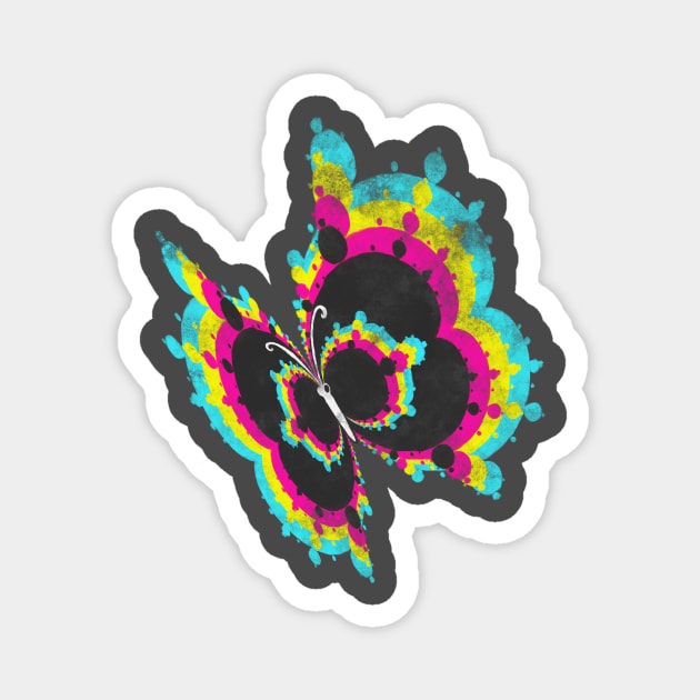 Mandelbrot Butterfly Magnet by bunsnbells