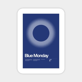 Blue Monday Inspired Lyrics Design Magnet