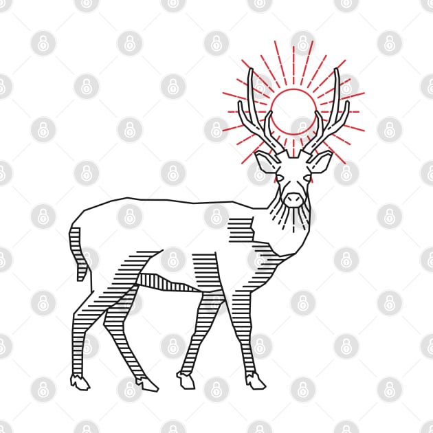 deer : line art by Shankara