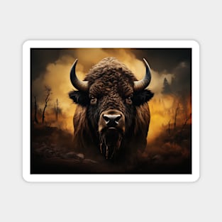 American Wild West Buffalo Magnet