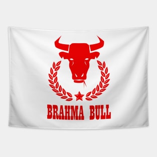 Brahma Bull red Tapestry