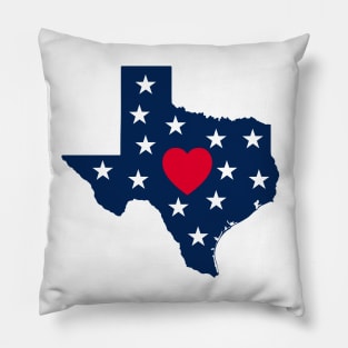 Texas State Map Pillow