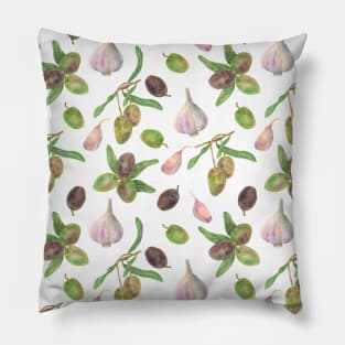 Olives and Garlic Spicy Duo Pillow