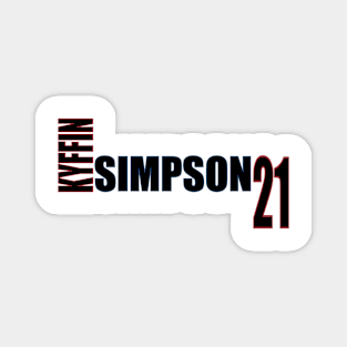 Kyffin Simpson '23 black text Magnet