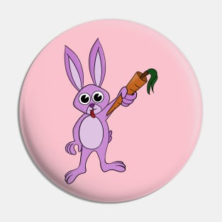 Rabbit's mighty carrot Pin