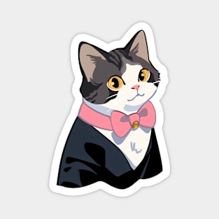 Mr. Tuxedo Cat Magnet