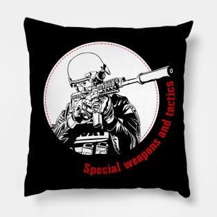 SWAT (line art) Pillow