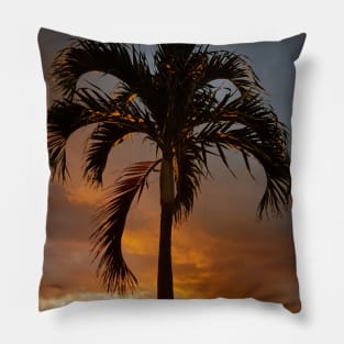 Hawaiian tropical palm tree Pillow