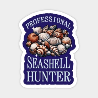 Professional Seashell Hunter Magnet