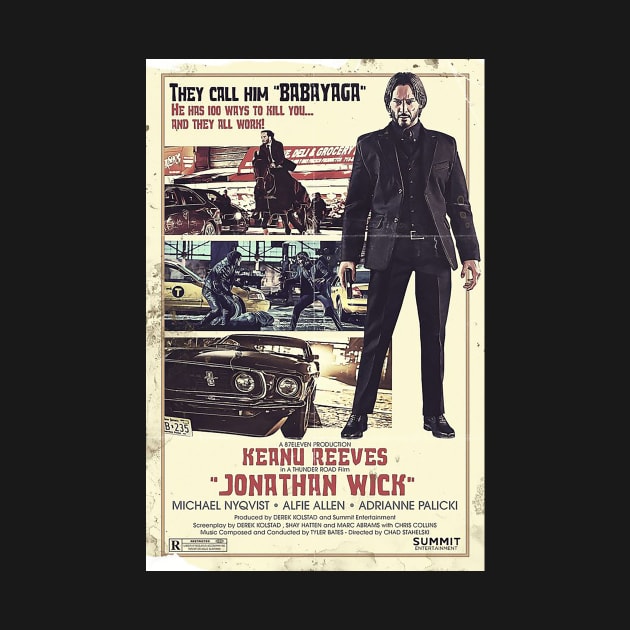 poster John Wick The Golden  Japanese by juassicpodcast