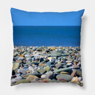 Seaside - Pebbles on the beach Pillow