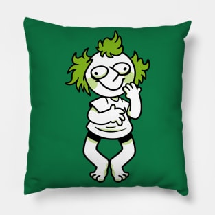 Green Weirdo Pillow