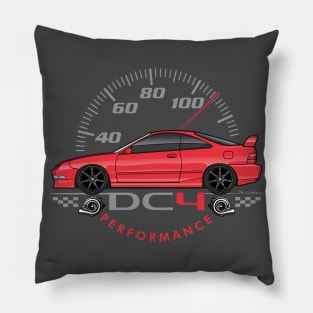 red dc4 Pillow