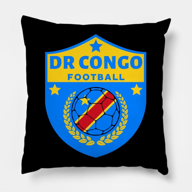 Congo Football Fan Pillow by footballomatic