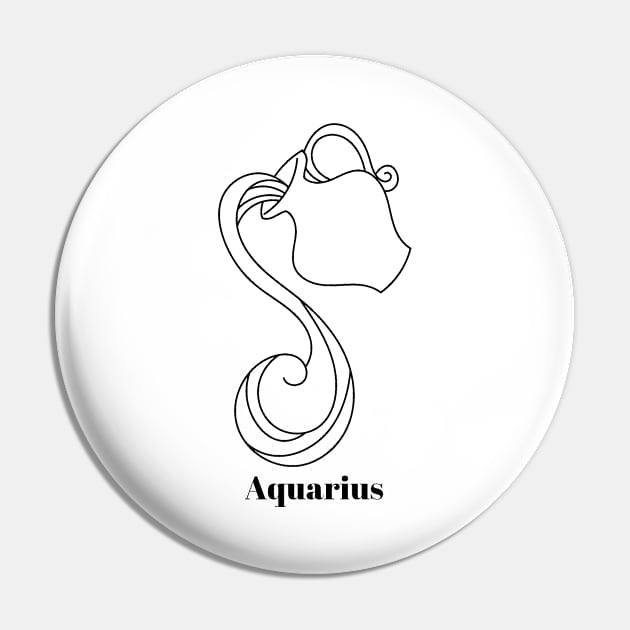 Aquarius Design Pin by Imagination