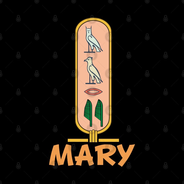 MARY-American names in hieroglyphic letters,  a Khartouch by egygraphics