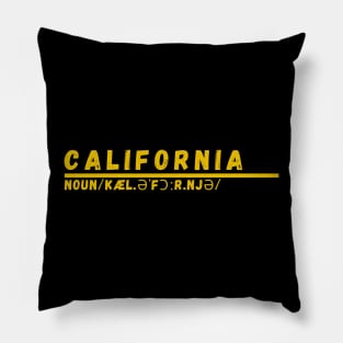 Word California Pillow