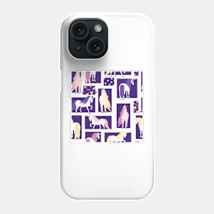 Unicorns and Seasons in Rectangles Phone Case